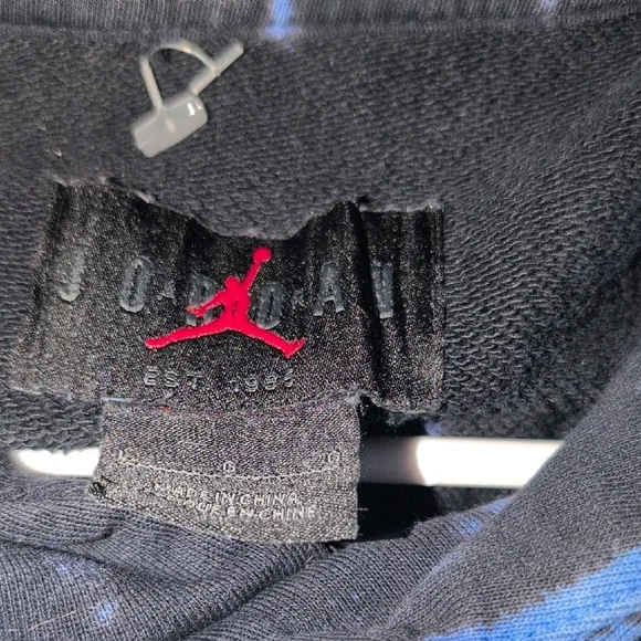 Jordan Men's Tie-Dye Hoodie - Black, Blue, and Pink - Picture 2 of 7